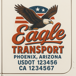 Custom Truck Door Decal Sticker Signs | US DOT Compliant Truck Door Lettering Templates | Make Your Own - Add Your Own Text (2-Pack)