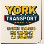 Custom Truck Door Decal Sticker Signs | US DOT Compliant Truck Door Lettering Templates | Make Your Own - Add Your Own Text (2-Pack)