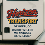 Custom Truck Door Decal Sticker Signs | US DOT Compliant Truck Door Lettering Templates | Make Your Own - Add Your Own Text (2-Pack)