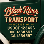 Custom Truck Door Decal Sticker Signs | US DOT Compliant Truck Door Lettering Templates | Make Your Own - Add Your Own Text (2-Pack)