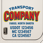 Custom Truck Door Decal Sticker Signs | US DOT Compliant Truck Door Lettering Templates | Make Your Own - Add Your Own Text (2-Pack)