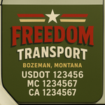 Custom Truck Door Decal Sticker Signs | US DOT Compliant Truck Door Lettering Templates | Make Your Own - Add Your Own Text (2-Pack)