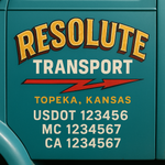 Custom Truck Door Decal Sticker Signs | US DOT Compliant Truck Door Lettering Templates | Make Your Own - Add Your Own Text (2-Pack)