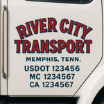 Custom Truck Door Decal Sticker Signs | US DOT Compliant Truck Door Lettering Templates | Make Your Own - Add Your Own Text (2-Pack)