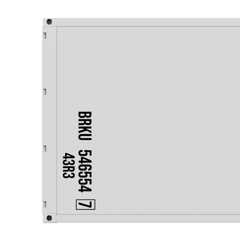 Container Id Sticker Shipping Container Identification Regulation Number Decal Signs – Truck ...