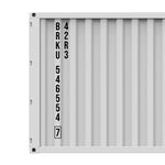 vertical shipping container identification bic decal 