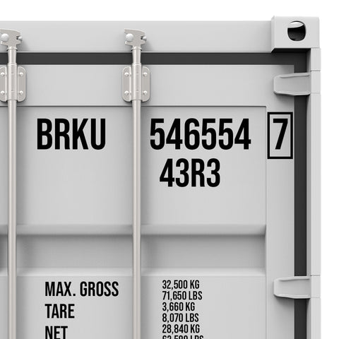 shipping container identification number