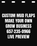 Create Your Own Mud Flaps | Custom Mud Flaps For Business | Mud Flaps For Work Trucks, Semi Trucks, Box Trucks | Live Proof | Set of 2