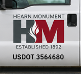 Custom Order of Truck Door Decal Signs for Hearn Monument | Official Truck Markings