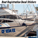 boat registration decals