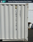 vertical shipping container decals