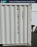 vertical shipping container decals