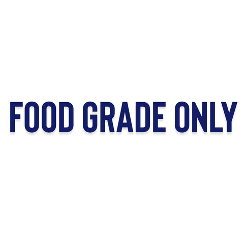 Food Grade Only Sign Decal For Tanker Compliance