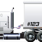 box trailer number decal sticker