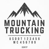 Company Name Truck Decal with Mountain