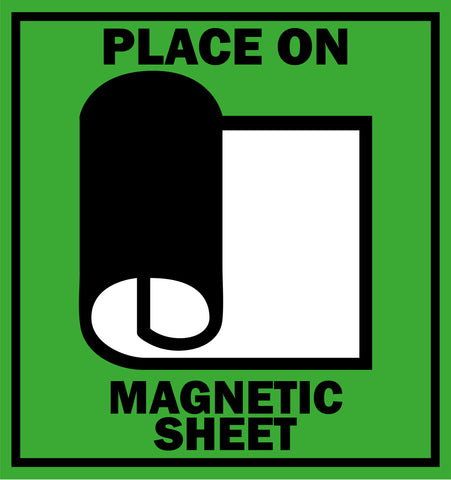 place on magnetic sheet