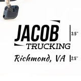 Company Truck Decal with USDOT or 1 Regulation Number