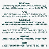 USDOT, MC, CA, KYU & VIN Number Sticker Decal (Semi Truck Door Lettering)