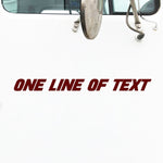 One Line of Text Decal Sticker
