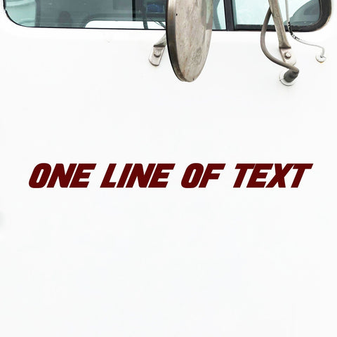 Single Line Sticker Single Line Truck Decal – Truck Door Decals