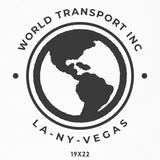 Company Name Decal with Globe