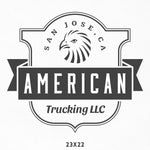 Company Name Decal for Trucking with Bald Eagle 
