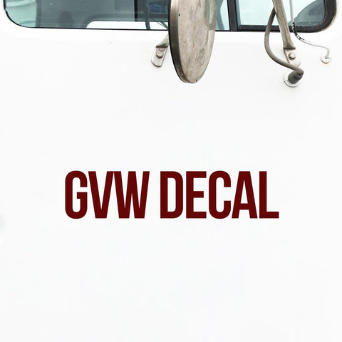 GVW Decal Sticker