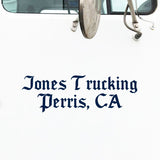 Two Line Truck Decal