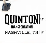 Company Truck Decal with USDOT or 1 Regulation Number