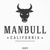 Company Name Decal with Bull Icon