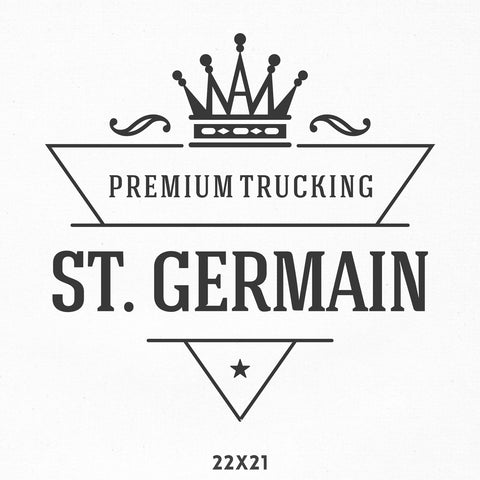 Company Name Truck Decal with Crown