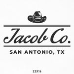 Company Name Decal, Cowboy, Western, Texas Style