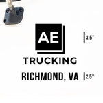 Company Truck Decal with USDOT or 1 Regulation Number