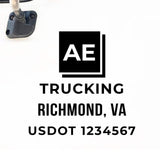 Company Name Truck Decal