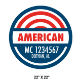 Company-Truck-Door-American-Confederate-DECAL-business