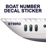 boat number decal sticker