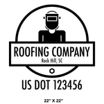 Company-Truck-Door-Construction-Roofing-DECAL-business-USDOT