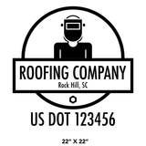 Company-Truck-Door-Construction-Roofing-DECAL-business-USDOT