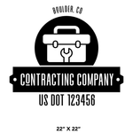 Company-Truck-Door-Construction-Roofing-DECAL-business-USDOT