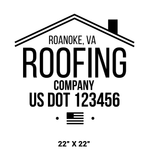 Company-Truck-Door-Construction-Roofing-DECAL-business-USDOT