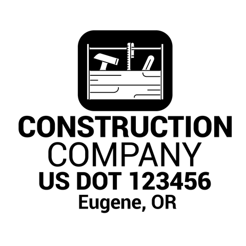 Company-Truck-Door-Construction-Roofing-DECAL-business-USDOT