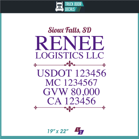 Deciles Lettering Trucking Themed Decals (Custom USDOT Semi Truck Lettering) – Page 5 ...