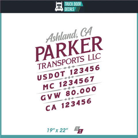 Deciles Lettering Trucking Themed Decals (Custom USDOT Semi Truck Lettering) – Page 4 ...