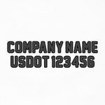 company name usdot number decal