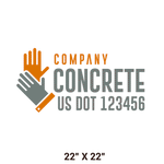 Company-Truck-Concrete-DECAL-USDOT-design