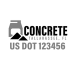 Company-Truck-Concrete-DECAL-USDOT-design