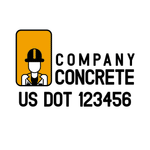 Company-Truck-Concrete-DECAL-USDOT-design