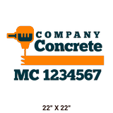 Company-Truck-Concrete-DECAL-USDOT-design