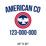 Company-Truck-Door-American-Confederate-South-Transport-DECAL-business-USDOT