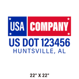 Company-Truck-Door-American-Confederate-South-Transport-DECAL-business-USDOT